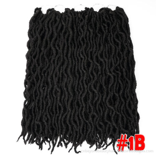 20Inch Goddess Faux locs Crochet Hair Soft Gypsy Locs Wavy Crochet Braids dreadlock extensions African Roots Braid